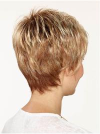 Synthetic Short Straight Boycut Wig Capless