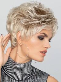 Best Trendy Short Wigs Boycuts Wavy Synthetic Monofilament Cap