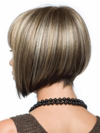 Brown Straight Bob Synthetic Wig Affordable