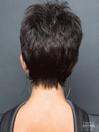 Amazing 6" Cropped Grey Synthetic Wig – Lace Front Straight