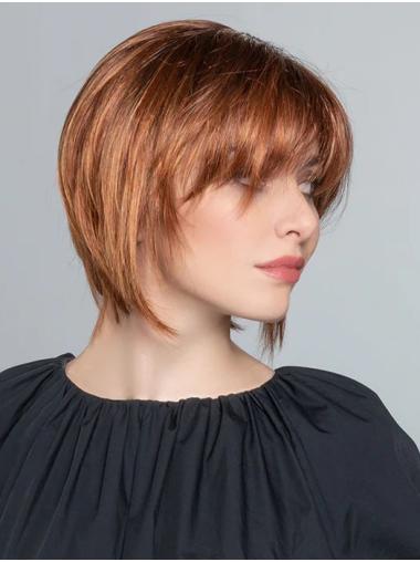 Auburn Bob Wig – 10” Straight Monofilament Design