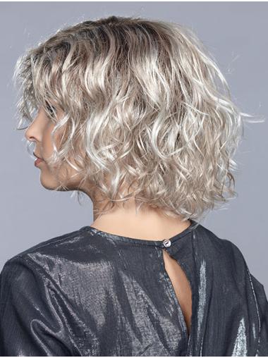 Curly Lace Front Wig – Monofilament, Layered Shoulder-Length Style
