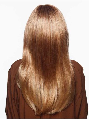 Layered Wavy Blonde Wig – Long Synthetic Style with Monofilament Top