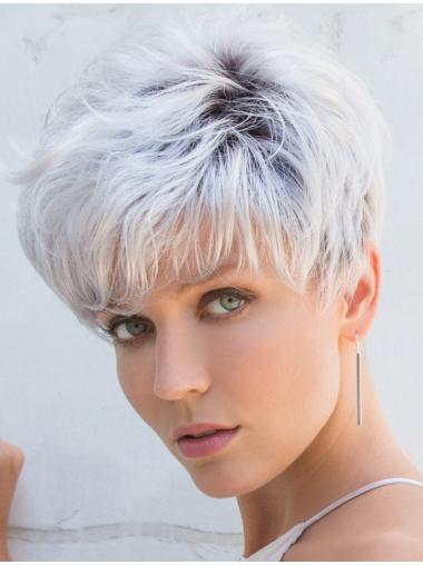 Exquisite Grey Synnthetic Wig – Perfect for Everyday Wear