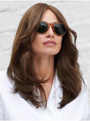 Long Straight Brown Wigs – No Bangs, Natural Style for Women