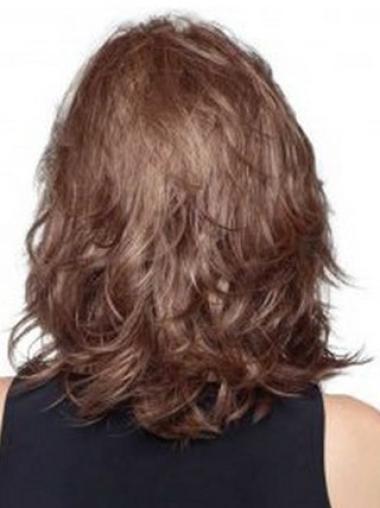 Incredible Auburn Wig – 16" Shoulder-Length Remy Human Hair with Bangs
