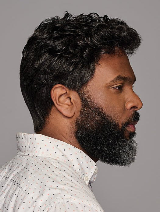 Short Grey Synthetic Curly Men's Wigs – Stylish and Lightweight