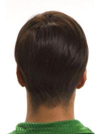 Brown Monofilament Remy Human Hair Straight Wig for Men