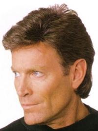 Brown Synthetic Wig for Men – Short Straight Cut, Lightweight Capless Base