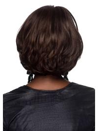 Brown Wavy Bob Wig – Synthetic, Capless Flexible Design for Sale