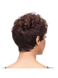 Short Layered Curly Wig – Indian Remy Hair, Perfect for Black Women