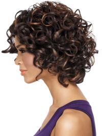 New Black Curly Chin-Length Wig – Without Bangs, Perfect for Black Women