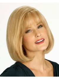 Blonde Bob Wig – Human Hair, Medium Length & Stylish Look