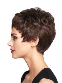 Auburn Wavy Boycut Wig – Sleek Human Hair, Premium Quality