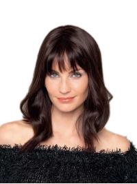 16" Wavy Brown Real Hair Wigs – Best Hand-Tied Human Hair Long