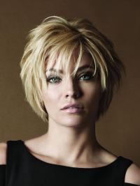 Human Hair Wigs Short Blonde – Layered and Straight