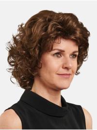 12" Curly Brown Bob Wigs – Short Remy Human Hair for Natural Look