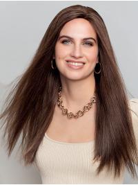 Best Brown Human Hair Wigs – Long Straight Style No Bangs