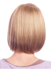 Affordable Brown Straight Wigs – 11" Human Hair Comfortable