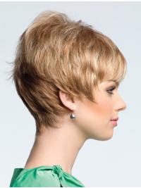Discount 8" Blonde Boycut Wig – High-Quality Human Hair, Natural Look