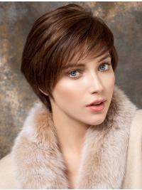 Auburn Boycut Human Hair Wig – Short Style for Women