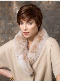 Auburn Boycut Human Hair Wig – Short Style for Women