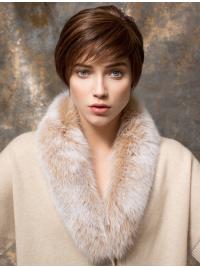 Auburn Boycut Human Hair Wig – Short Style for Women