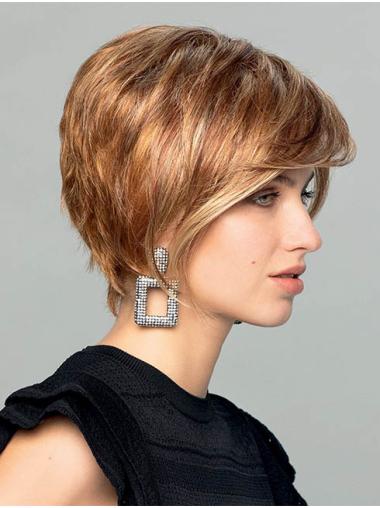 Fabulous Straight Blonde Wig – Medium Length, Layered, Monofilament Synthetic Hair