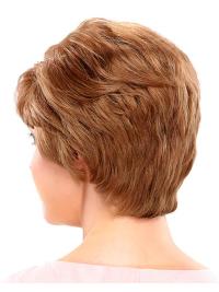 Durable Layered Human Hair Wig – Short 100% Hand-Tied Real Hair
