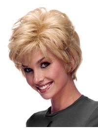 Durable Layered Human Hair Wig – Short 100% Hand-Tied Real Hair