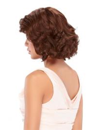 Chin Length Wavy Bob Wig – Flexible Synthetic Auburn