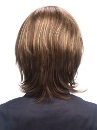 Brown Straight Bob Wig – Chin Length Capless 100% Human Hair Wigs