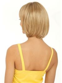 Chin Length Blonde Bob Wig – Straight Lace Front Real Human Hair