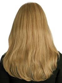 Beautiful Wavy Human Hair Wig – Long Layered Blonde, Hand-Tied Design