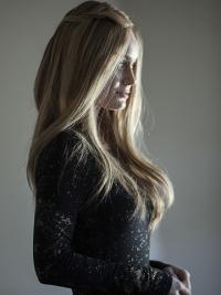 Blonde Straight Wig – Long Length, Easy Wear Real Human Hair