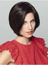 Black Straight Human Hair Bobs Wigs 10" – Perfect for Women