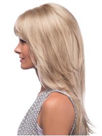 Blonde Straight Layered Lace Front Wig – Gorgeous 100% Real Human Hair