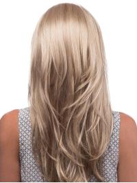 Blonde Straight Layered Lace Front Wig – Gorgeous 100% Real Human Hair
