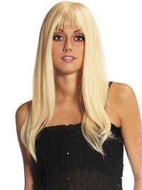 2025 Blonde Full Lace Wig with Bangs – Long Human Hair for a Perfect Look