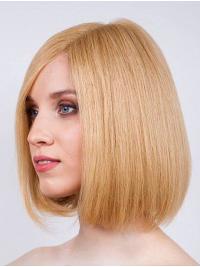 Blonde Bob Wig 12" Short Human Hair for Women – Natural Look