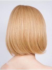 Blonde Bob Wig 12" Short Human Hair for Women – Natural Look