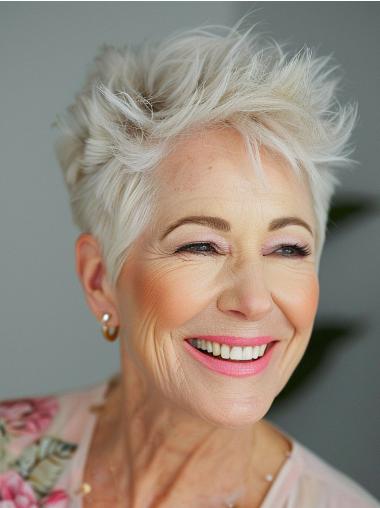 Short Lace Front Wig – 4" Synthetic Straight Boycut Style for Women