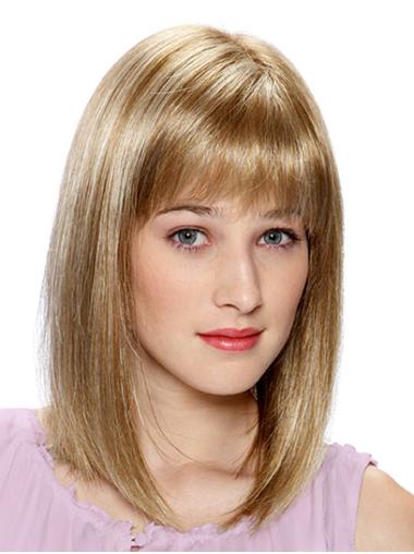 14 Inch Straight Blonde Wig – Real Human Hair Available Online