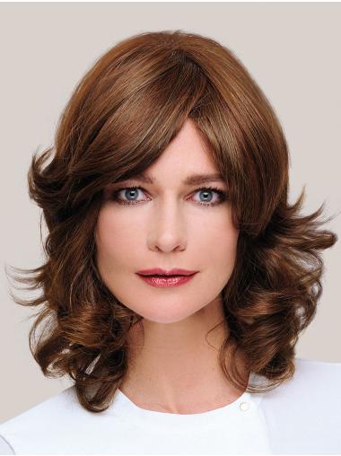 Brown Human Hair Wig – 100% Hand-Tied Classic Shoulder-Length