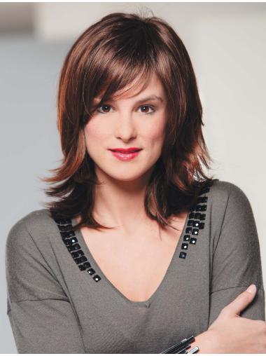 100% Hand-Tied Auburn Wig with Bangs – Most Realistic Look