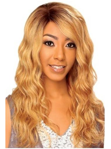 Stylish 22 Inch Blonde Wig – Real Hair, Long Style for African American Women