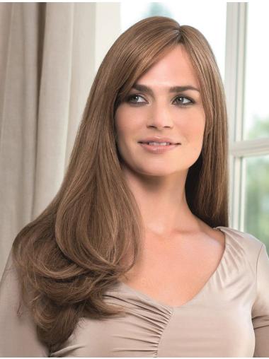 New Long Human Hair Wig – Monofilament with Bangs, Affordable Price