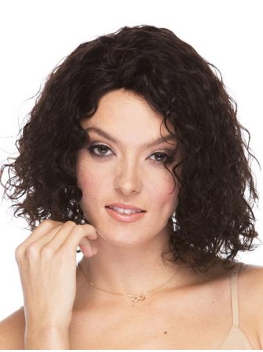 12" Brown Curly Human Hair Wig – Real Hair Hairstyles
