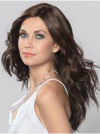 Long Wavy Brown Wig – 100% Hand-Tied Human Hair Online