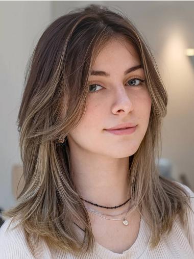 14" Synthetic Wigs – Straigh Lace Front for Shoulder-Length